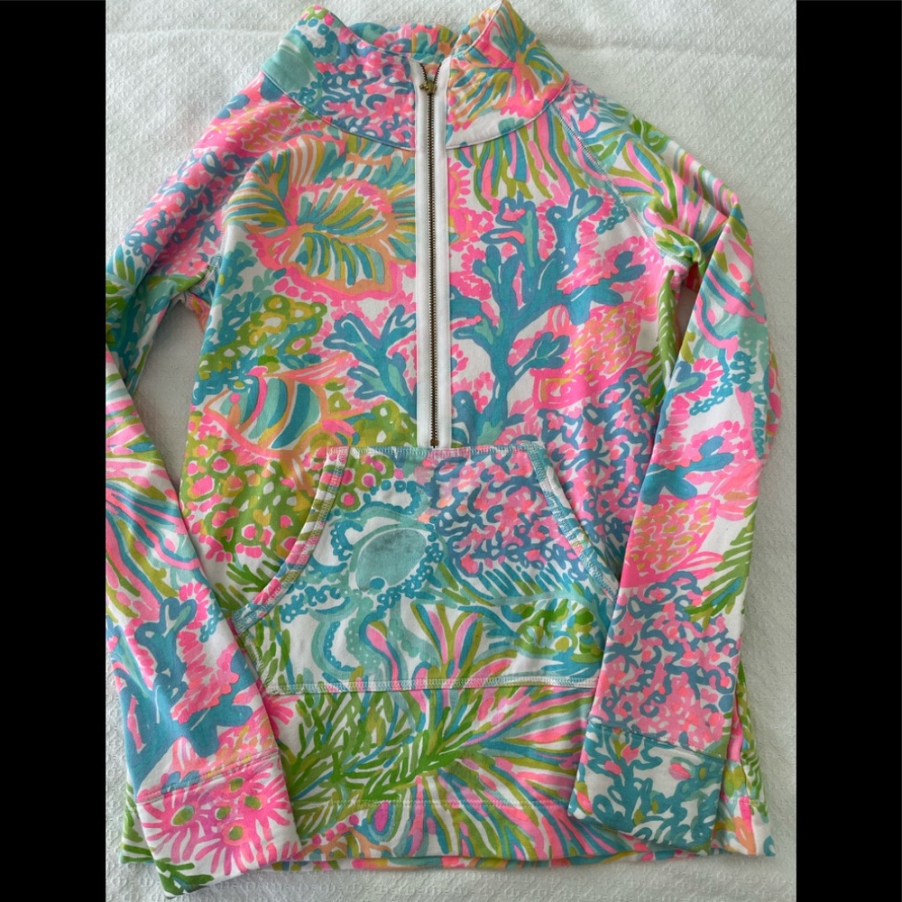 Lilly Pulitzer lovers coral popover xxs